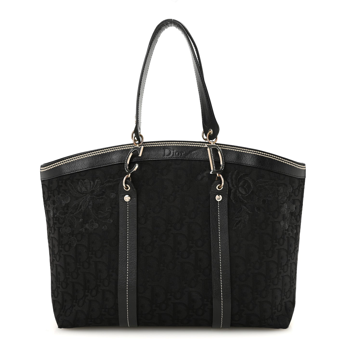Monogram Vintage Flowers Dome Bag Black