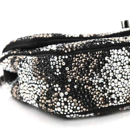 Chanel Suede Crystal Mini Rectangular Flap Grey Black Multicolor 9 of 11