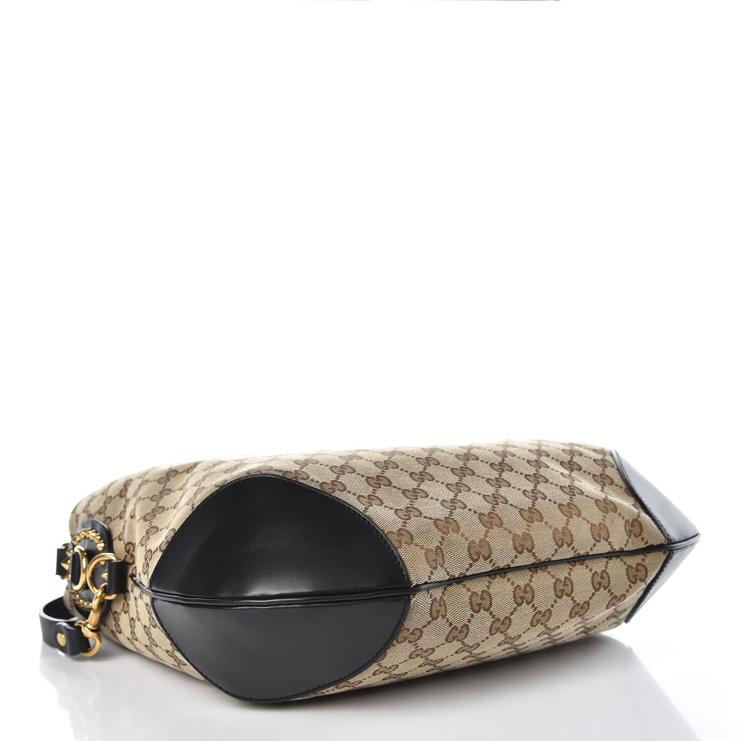 Gucci Monogram Medium Patti Stud Hobo Black 4 of 10