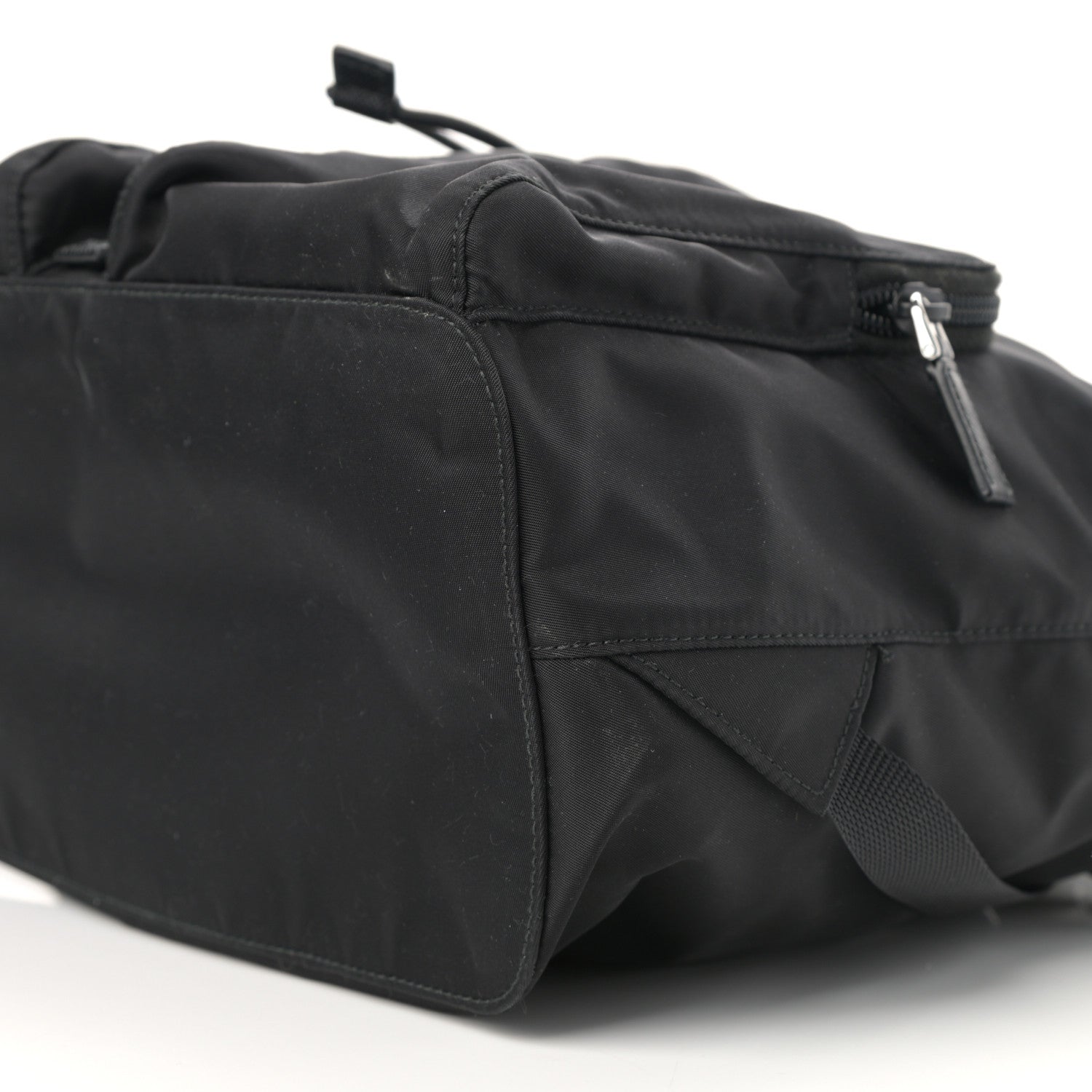 Prada Tessuto Nylon Vela Saffiano Large Backpack Black 10 of 11