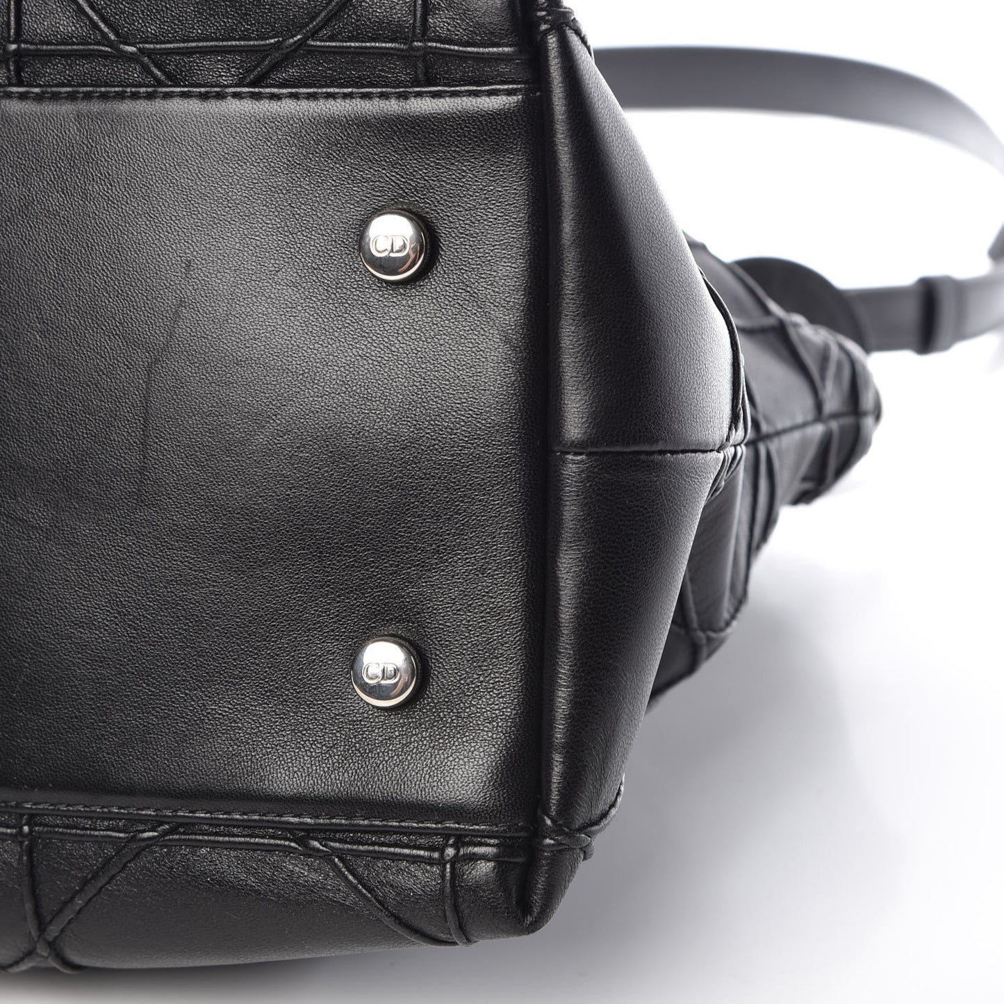 Lambskin Cannage Medium Granville Tote Black