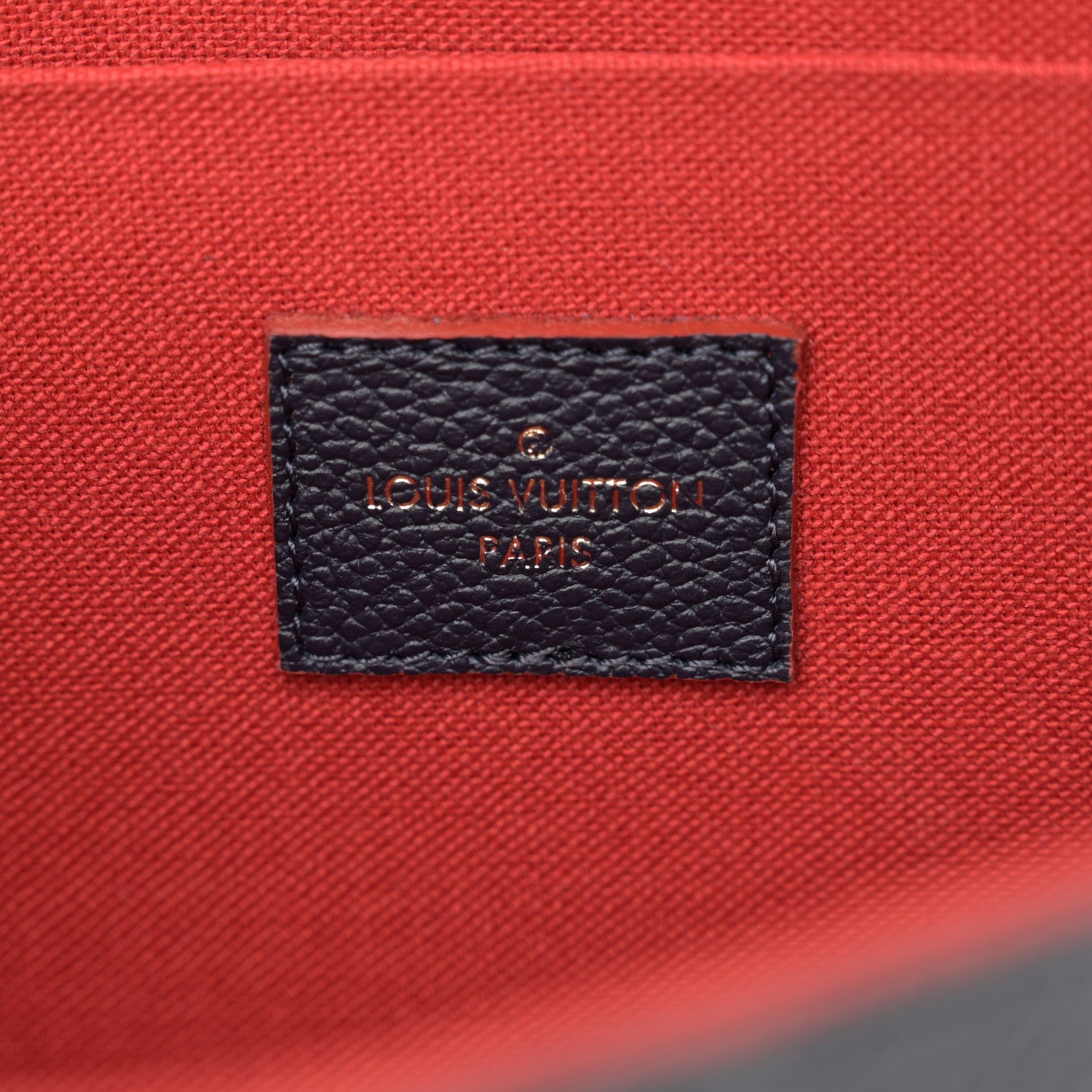 Louis Vuitton Empreinte Pochette Felicie Chain Wallet Marine Rouge 7 of 10