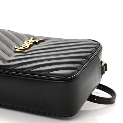 Saint Laurent Calfskin Matelasse Monogram Lou Camera Bag Black 8 of 8
