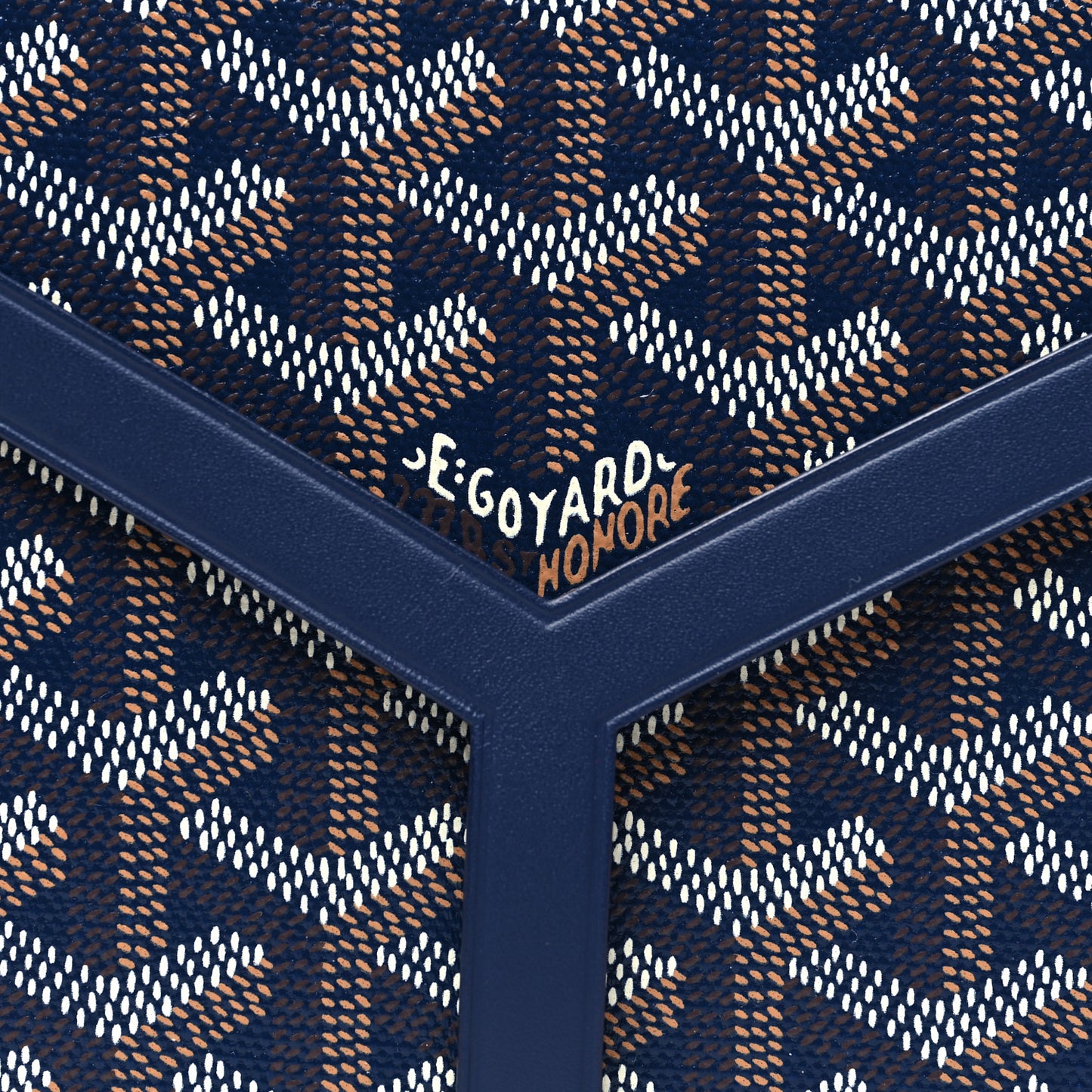 Goyardine Minaudiere Trunk Bag Navy