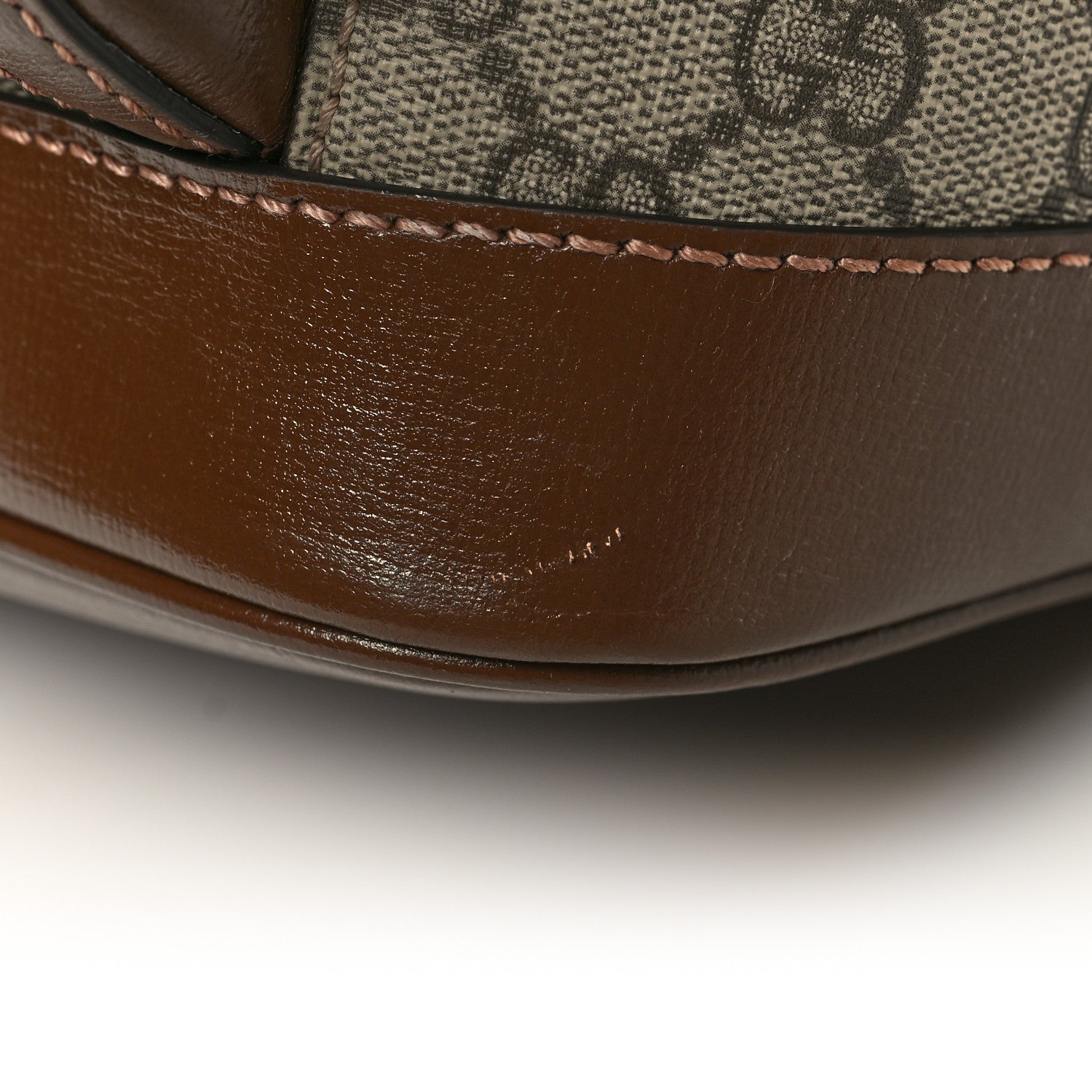 Gucci GG Supreme Monogram Textured Calfskin Retro Interlocking G Backpack Brown Beige 12 of 12