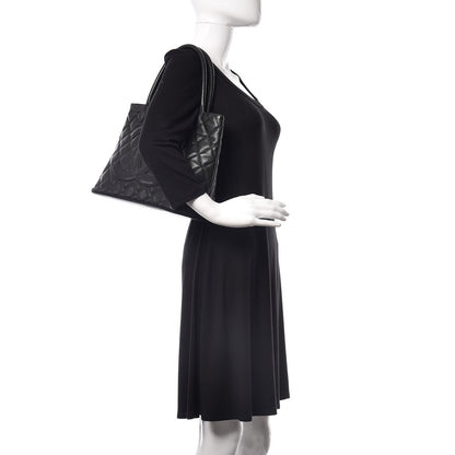 Chanel Caviar Quilted Medallion Tote Black 2 of 20
