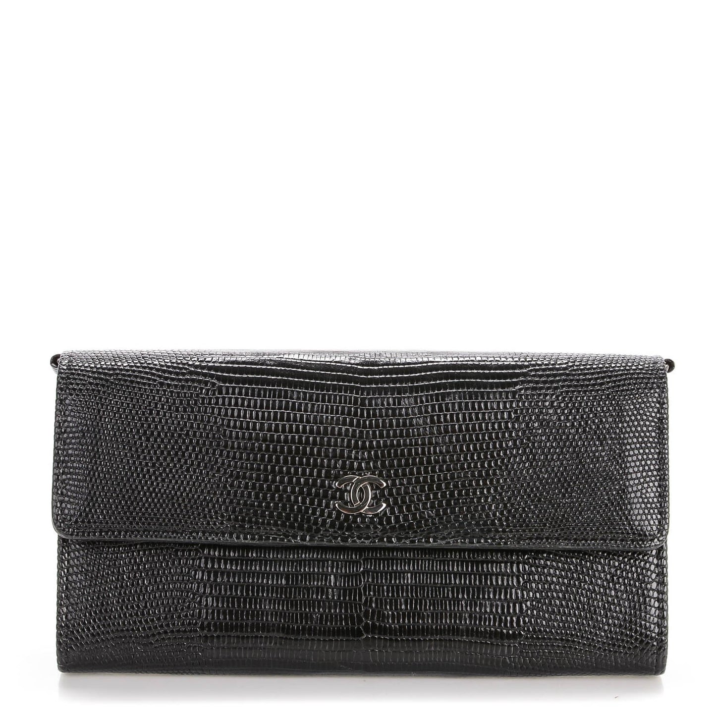 Lizard Wallet With Removable Chain Black