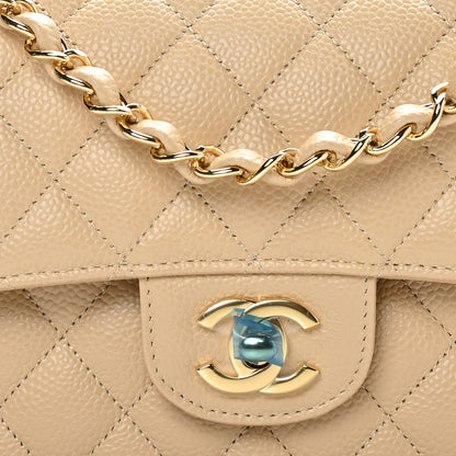 Chanel Caviar Quilted Small Double Flap Beige 8 of 11
