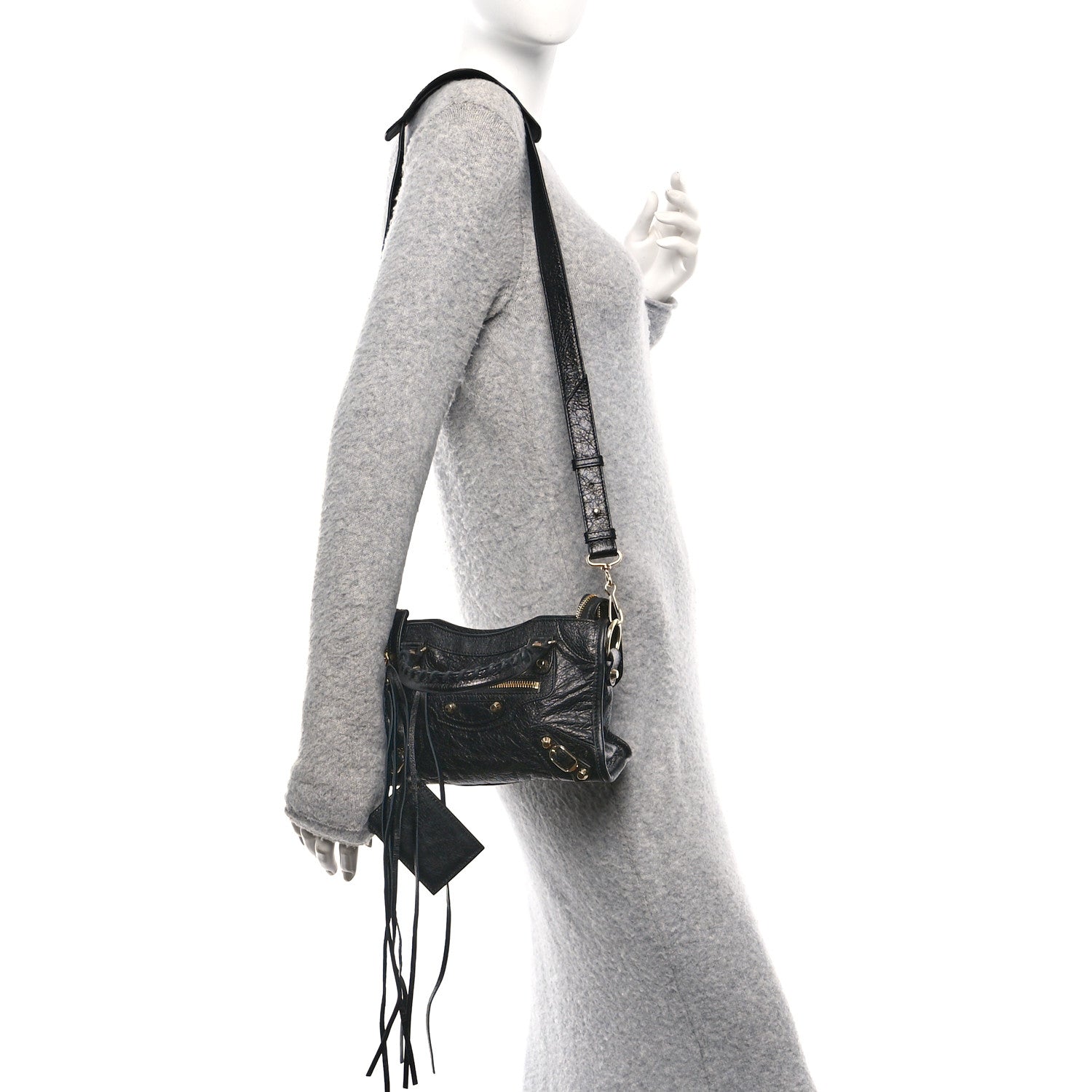 Balenciaga Agneau Classic Gold Hardware Mini City Black 2 of 11