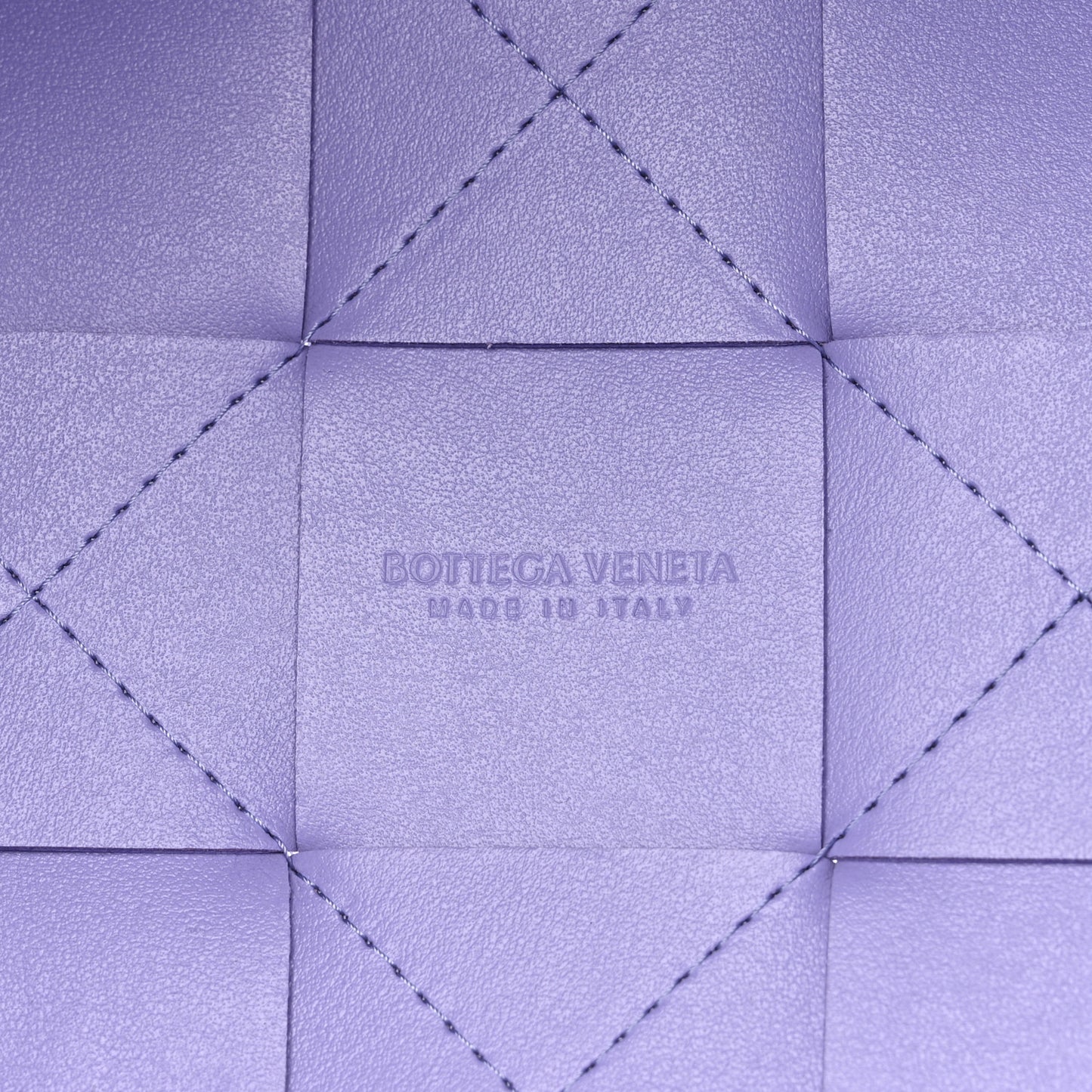 Nappa Maxi Intrecciato Small Cassette Bucket Bag Wisteria