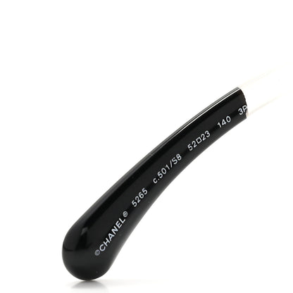 Chanel Signature Oval Polarized Sunglasses 5265 Black 6 of 8