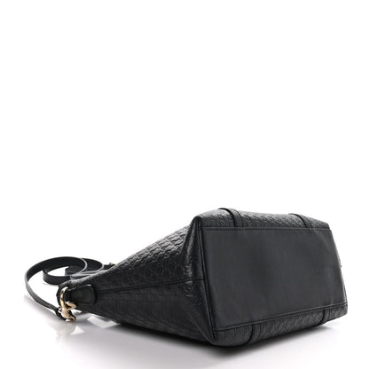 Gucci Soft Microguccissima Small Zippered Satchel Black 4 of 9