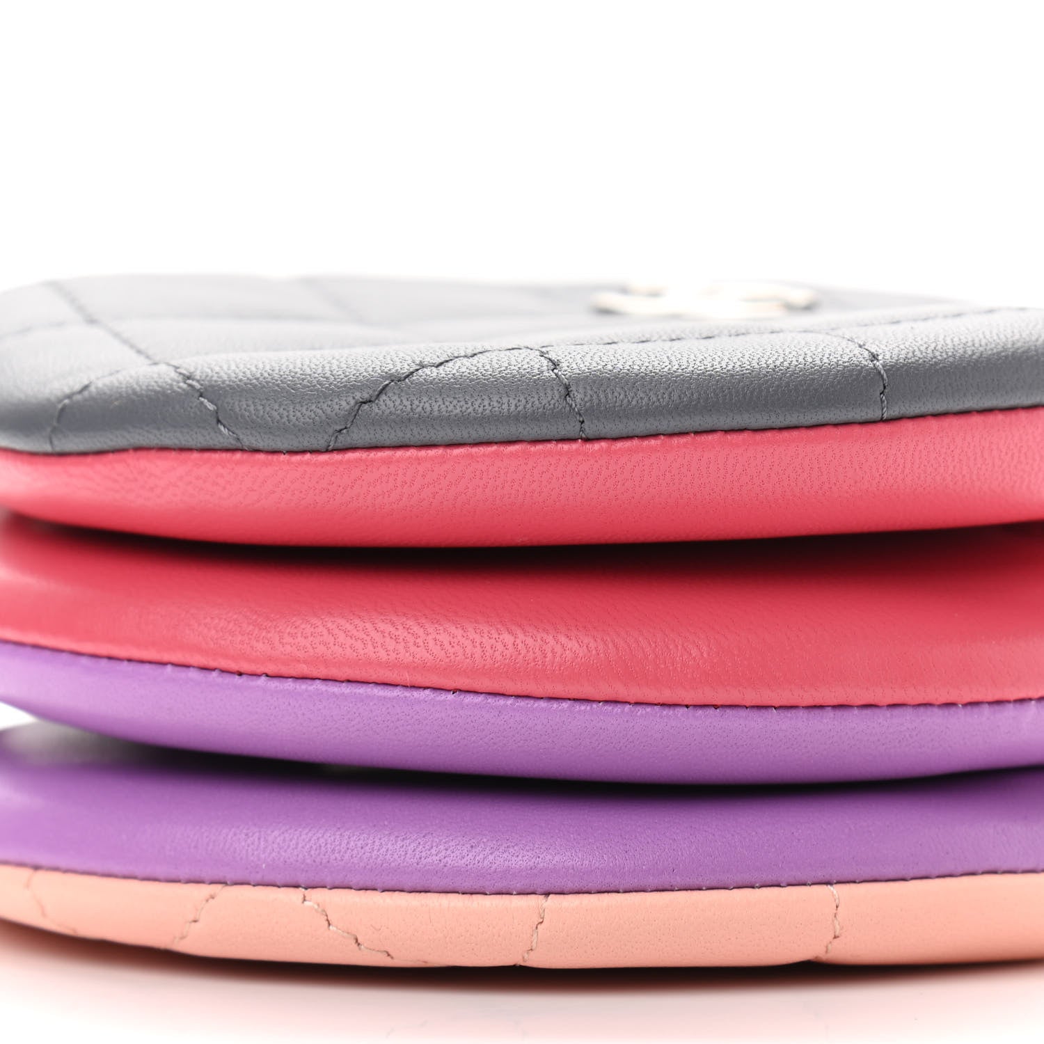 Chanel Lambskin Quilted Round Clutch With Chain Multicolor 9 of 11