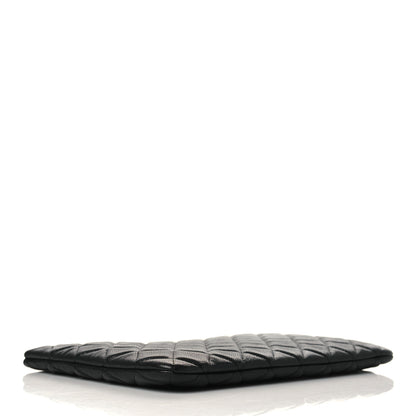 Chanel Caviar Quilted Medium Cosmetic Case Black 4 of 9