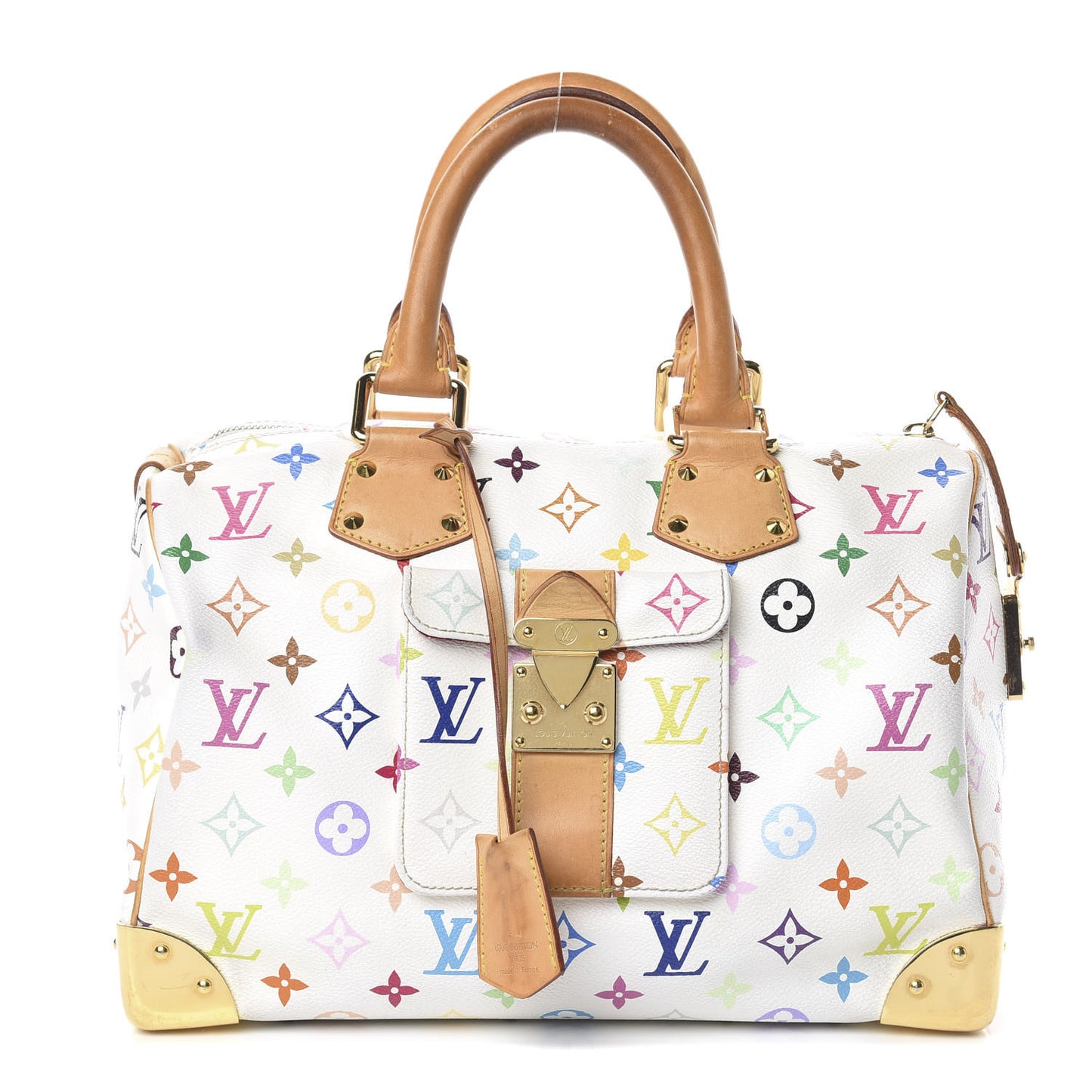Monogram Multicolor Speedy 30 White