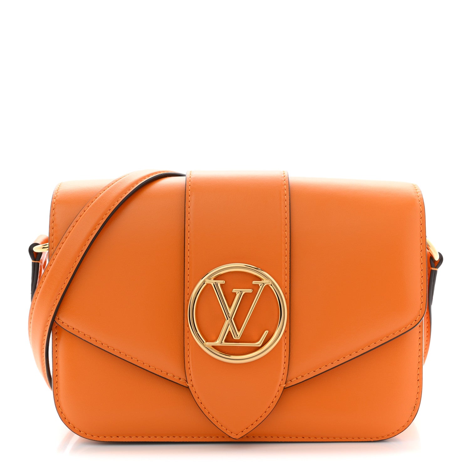 Louis Vuitton Smooth Calfskin LV Pont 9 Summer Gold 1 of 9