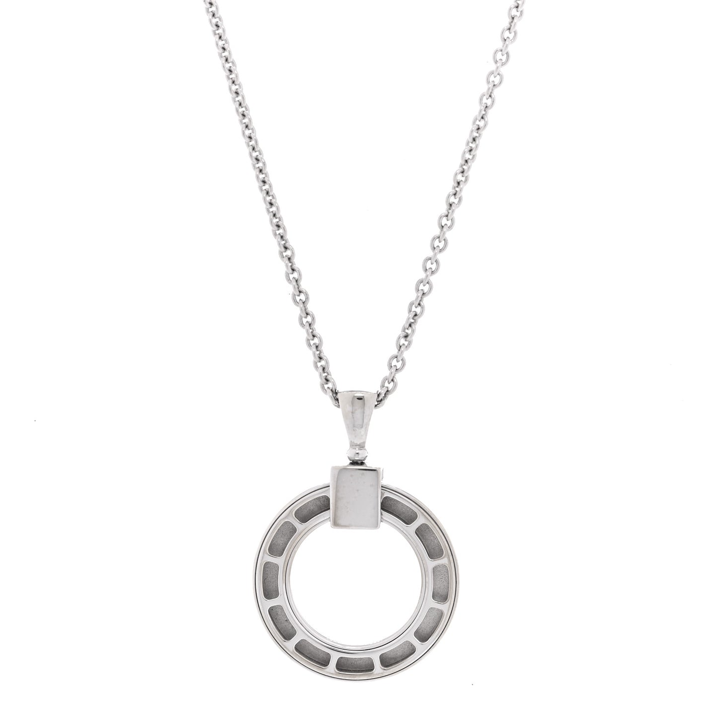 18K White Gold Diamond BVLGARI BVLGARI Pendant Necklace