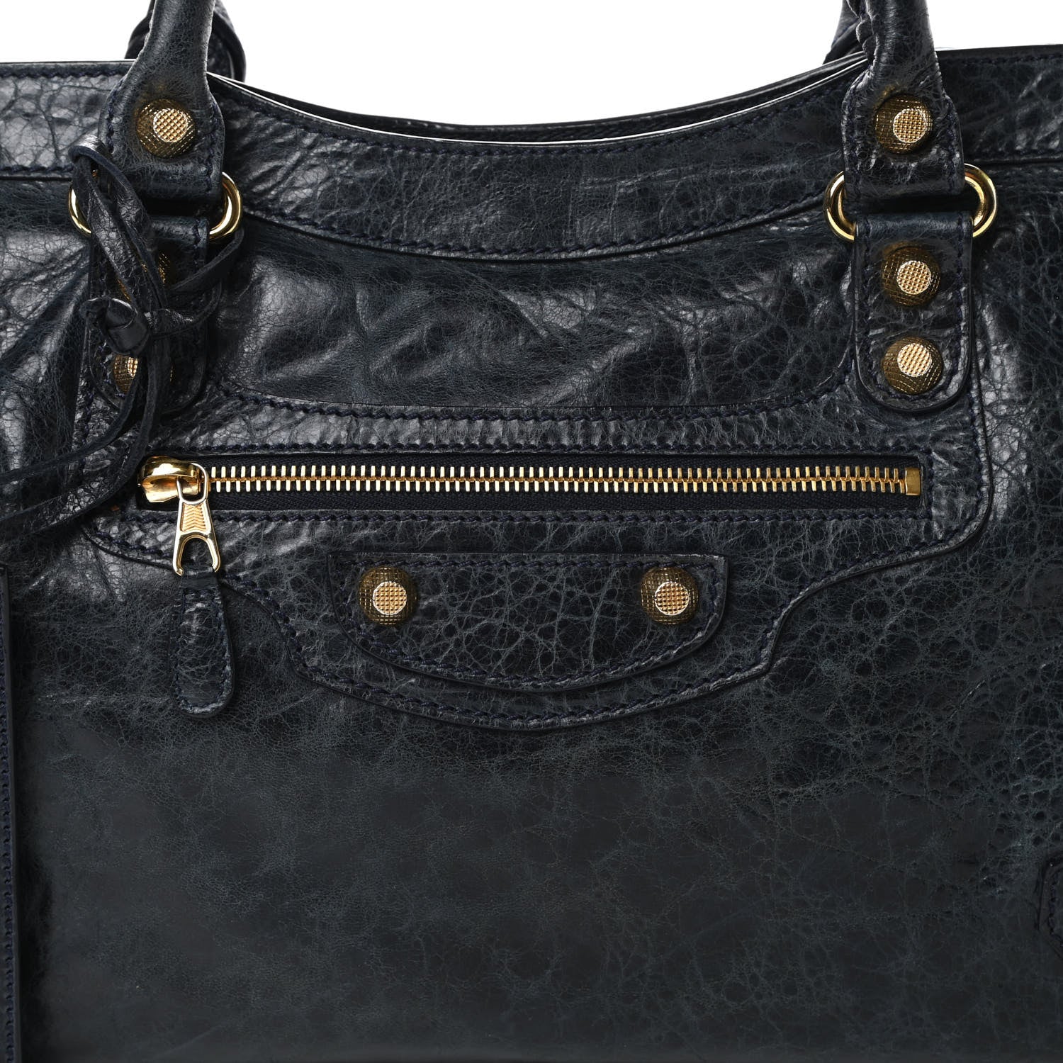 Balenciaga Agneau Giant 12 Gold Hardware City Bleu Obscur 8 of 11