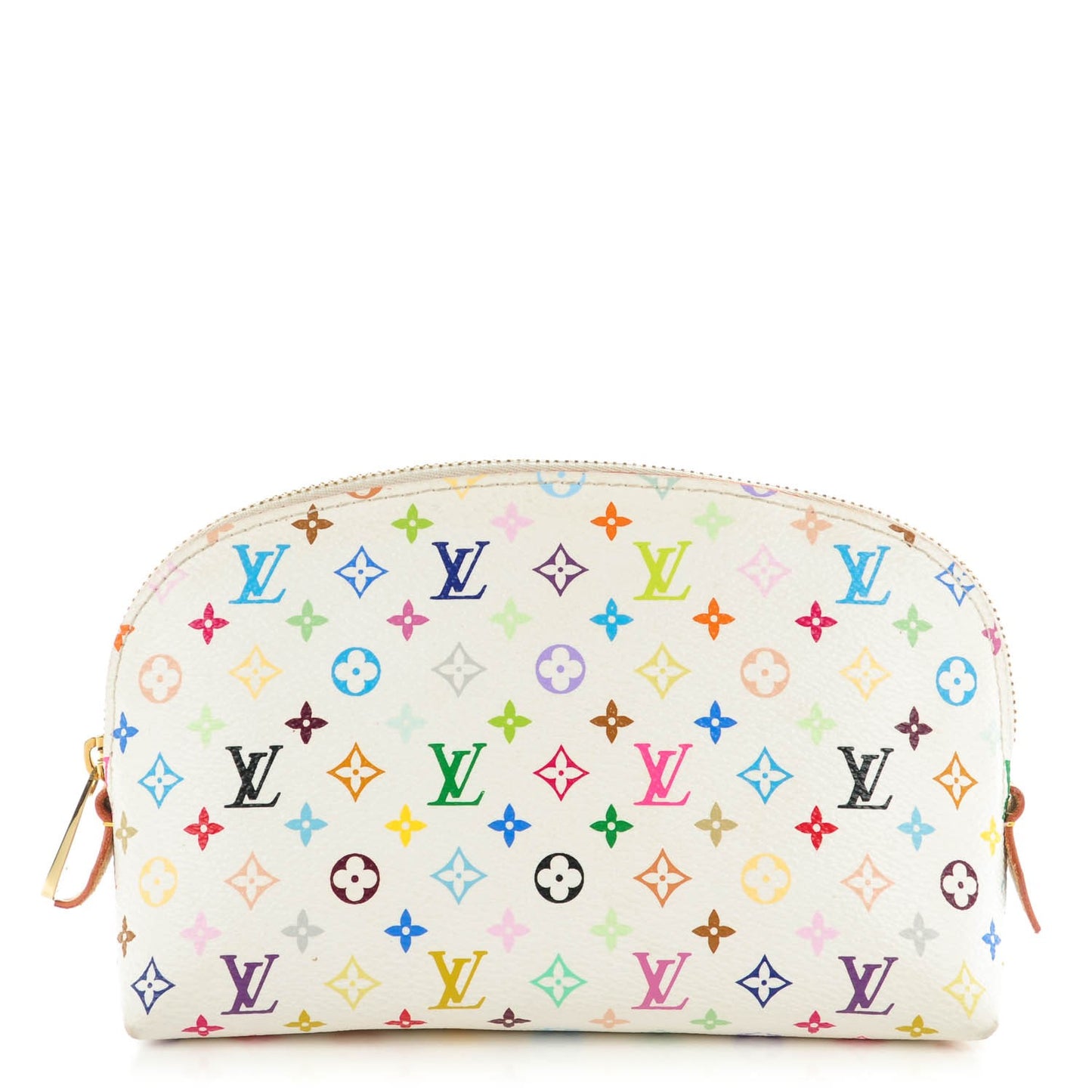 Monogram Multicolor Cosmetic Pouch White Litchi