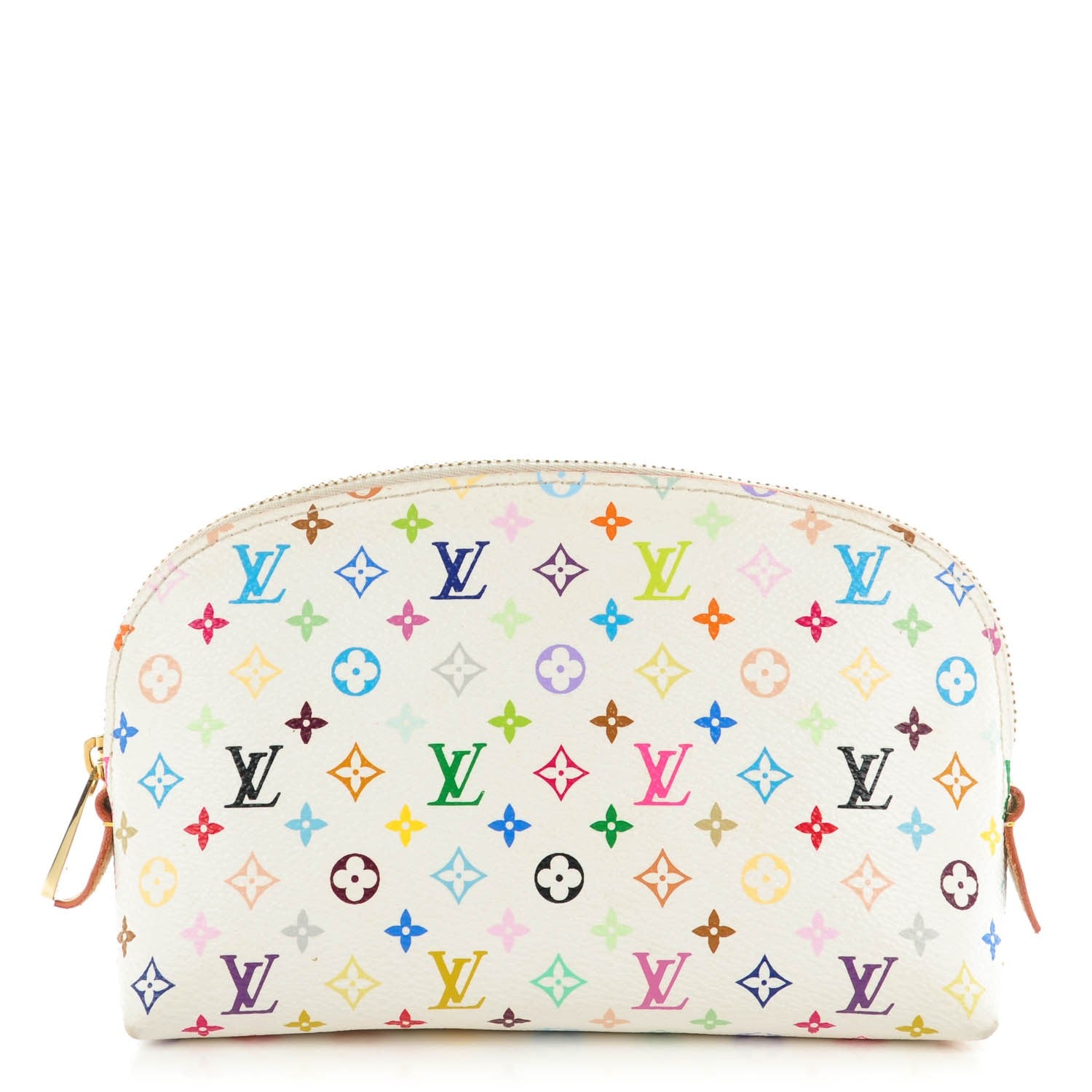 Louis Vuitton Monogram Multicolor Cosmetic Pouch White Litchi 1 of 7