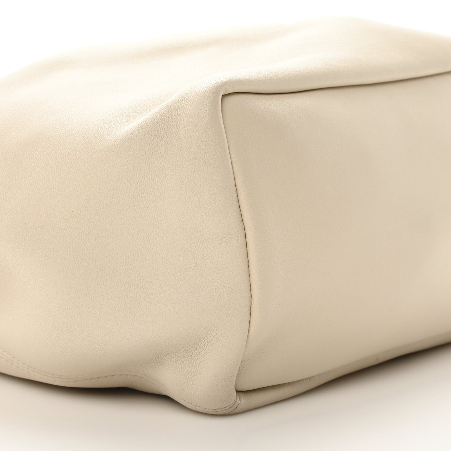 Buttery Nappa Lambskin Small Squeeze Bag Sea Salt