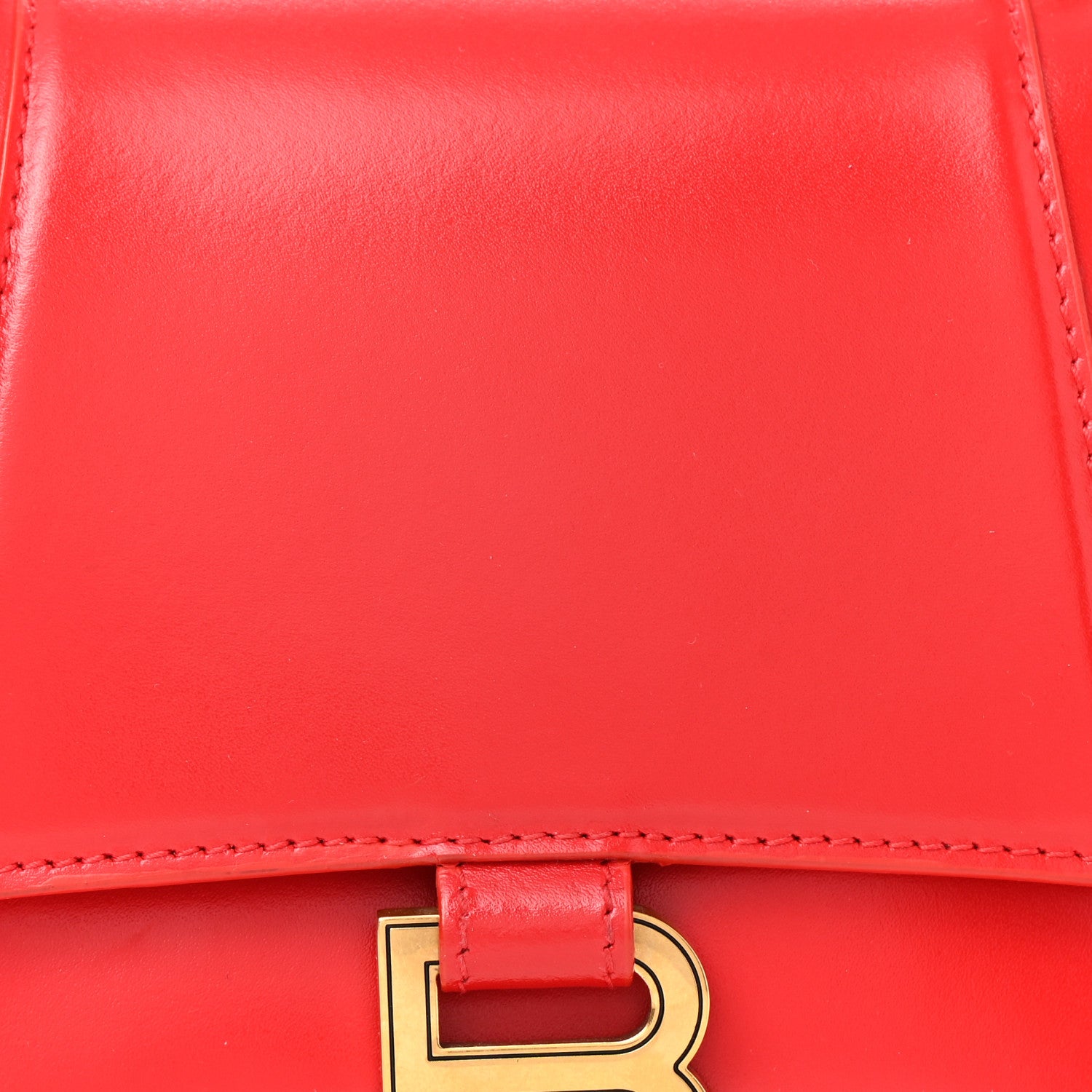 Balenciaga Shiny Box Calfskin Small Hourglass Top Handle Bag Bright Red 8 of 10