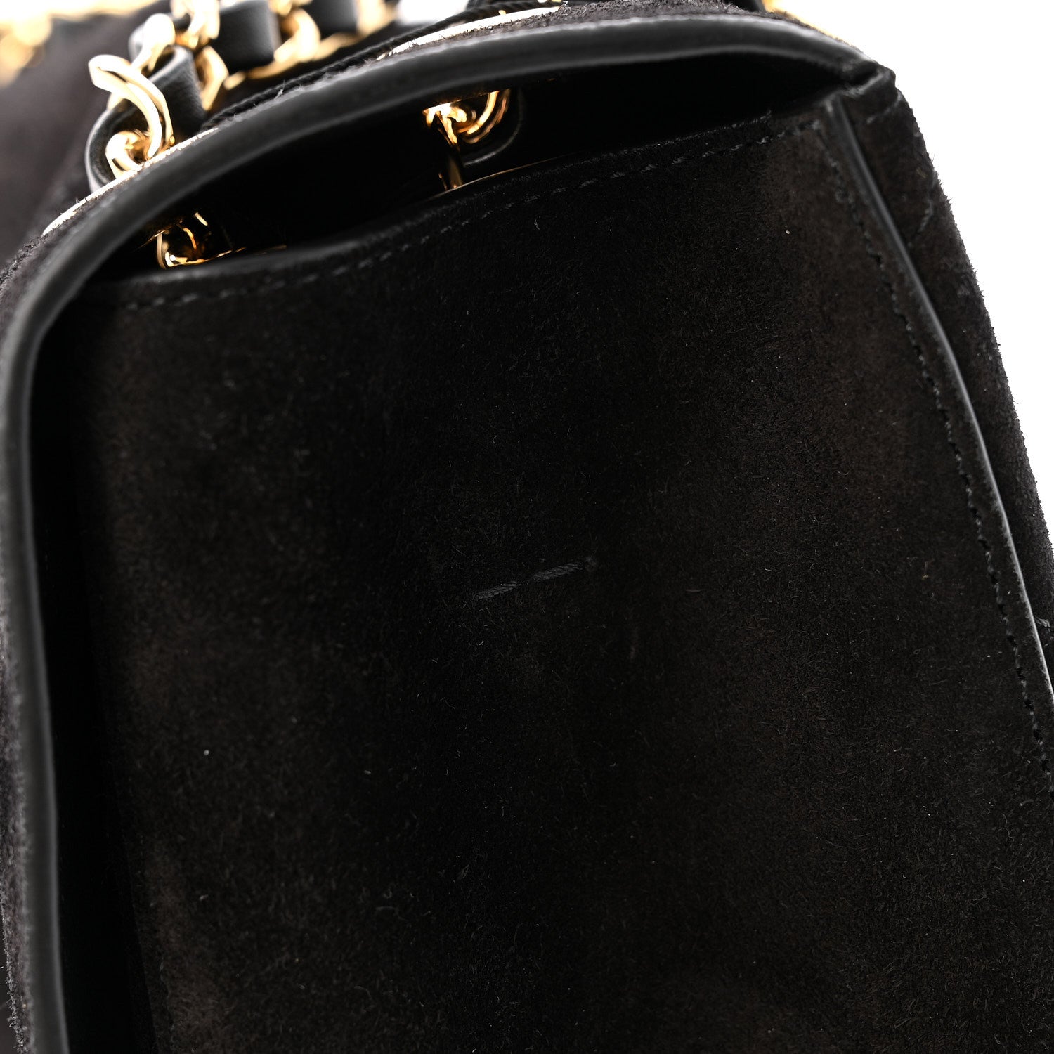 Chanel Suede Calfskin Small Souplissimo Maxi Flap Black 1882577