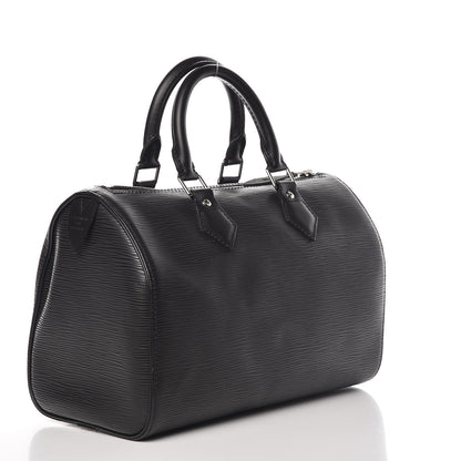 Louis Vuitton Epi Speedy 25 Black 3 of 11