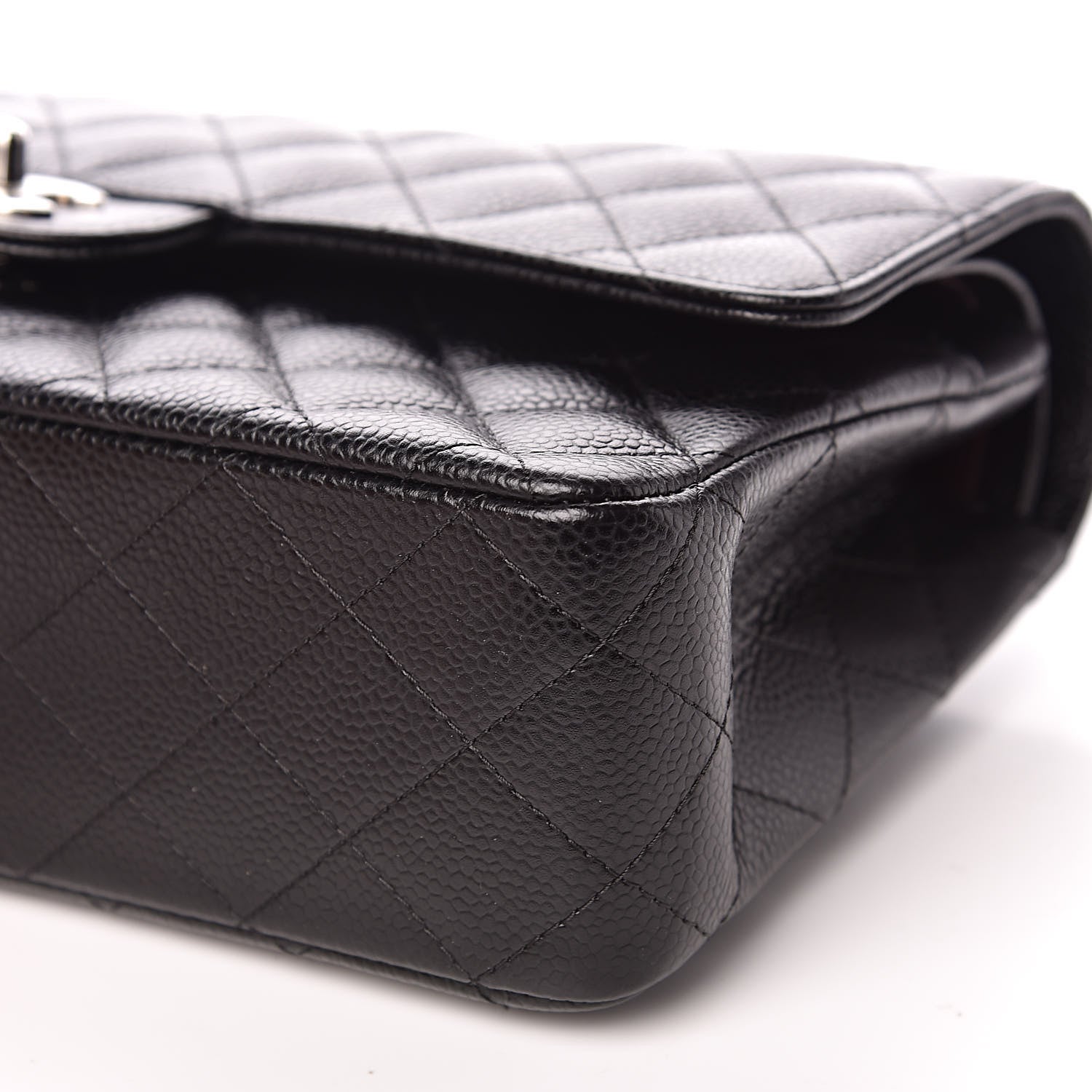 Chanel Caviar Quilted Medium Double Flap Black 9 of 12