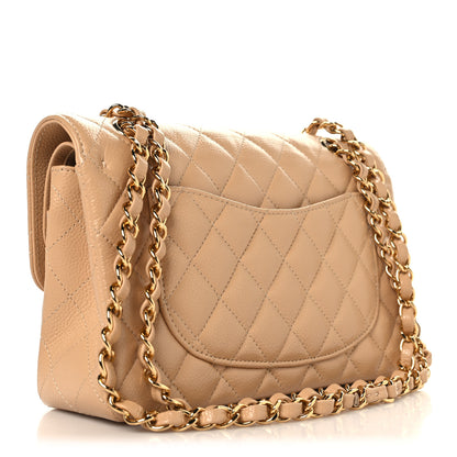 Chanel Caviar Quilted Small Double Flap Beige 3 of 11