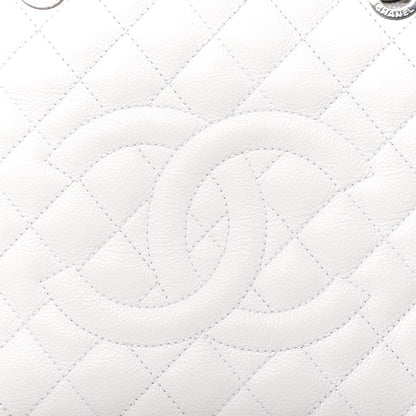 Chanel Caviar Quilted Grand Shopping Tote GST White 10 of 11