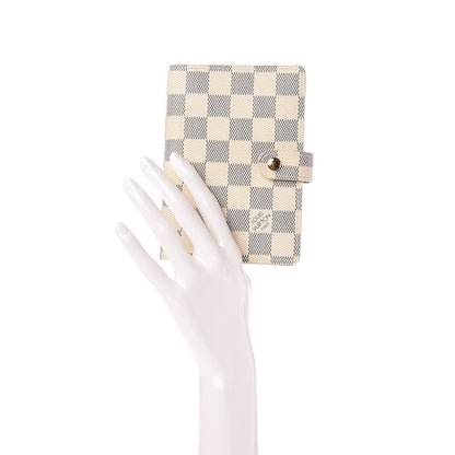 Louis Vuitton Damier Azur Small Ring Agenda Cover 2 of 9