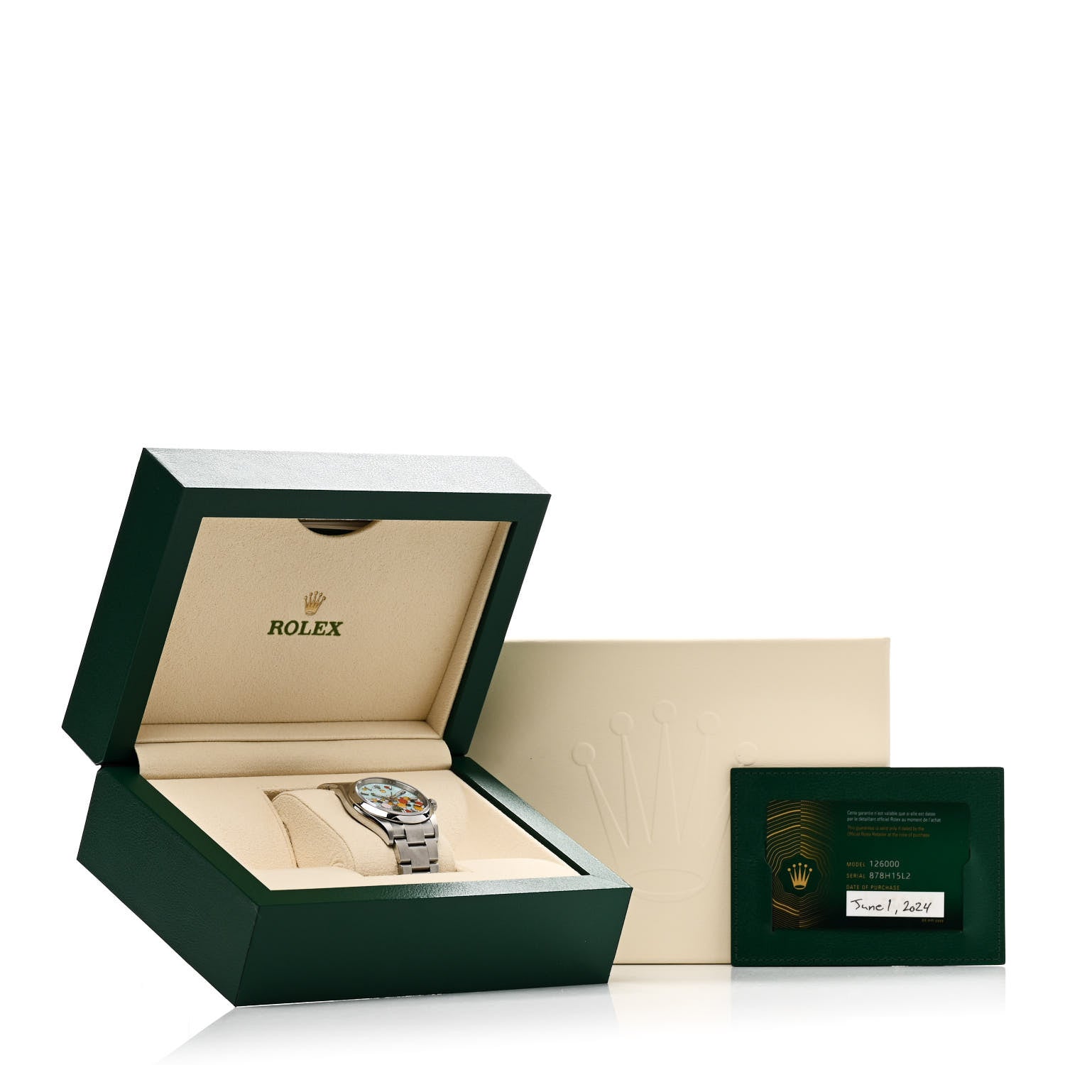 Rolex Stainless Steel 36mm Oyster Perpetual Watch Celebration Dial 126000 5 of 5