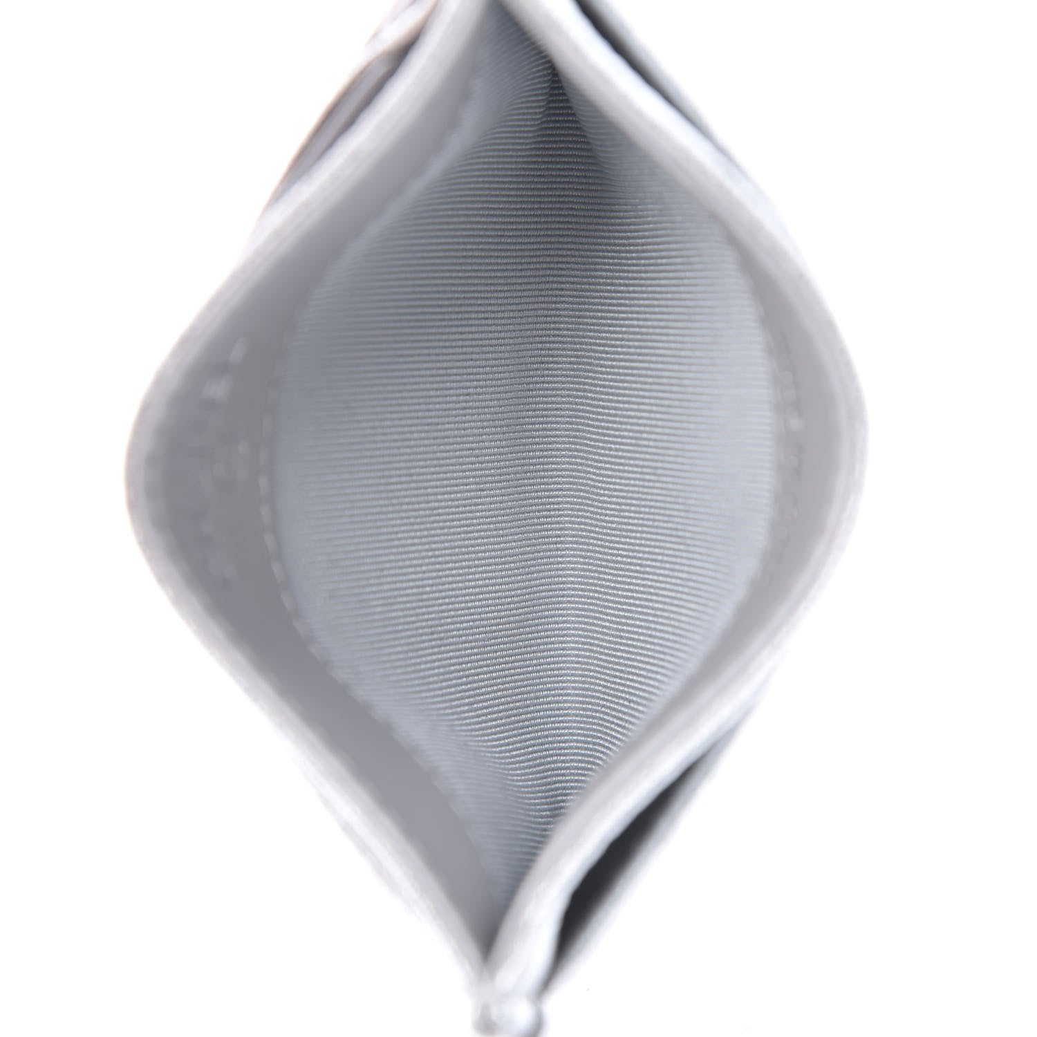 Chanel Metallic Lambskin Quilted Card Holder Silver 5 of 9