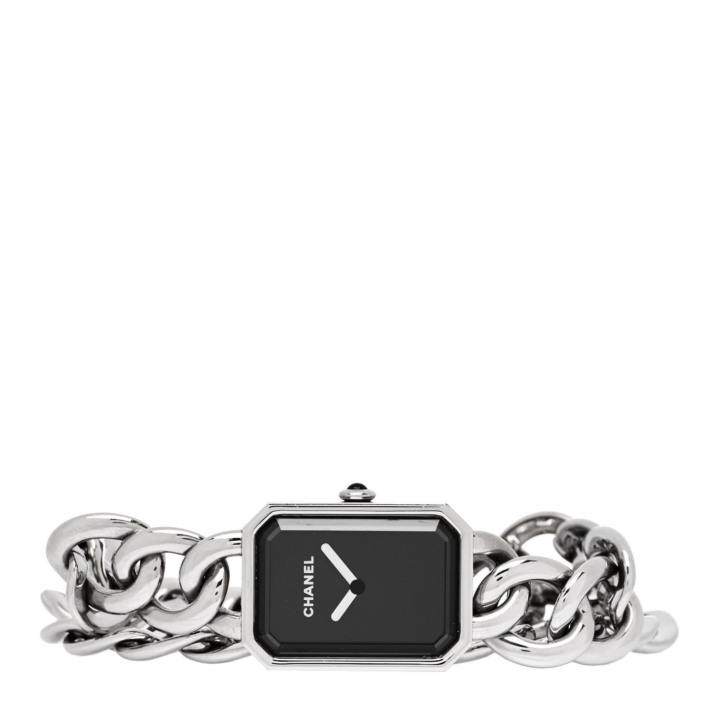 Stainless Steel 20mm Chain Premiere Quartz Watch Black