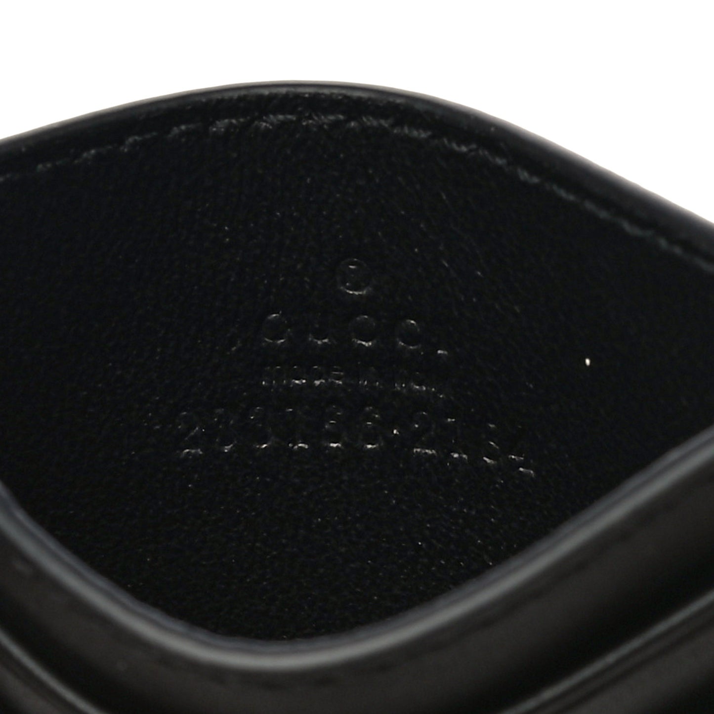 Guccissima Card Holder Black