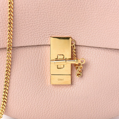 Chloe Grained Lambskin Drew Shoulder Bag Cement Pink 10 of 10