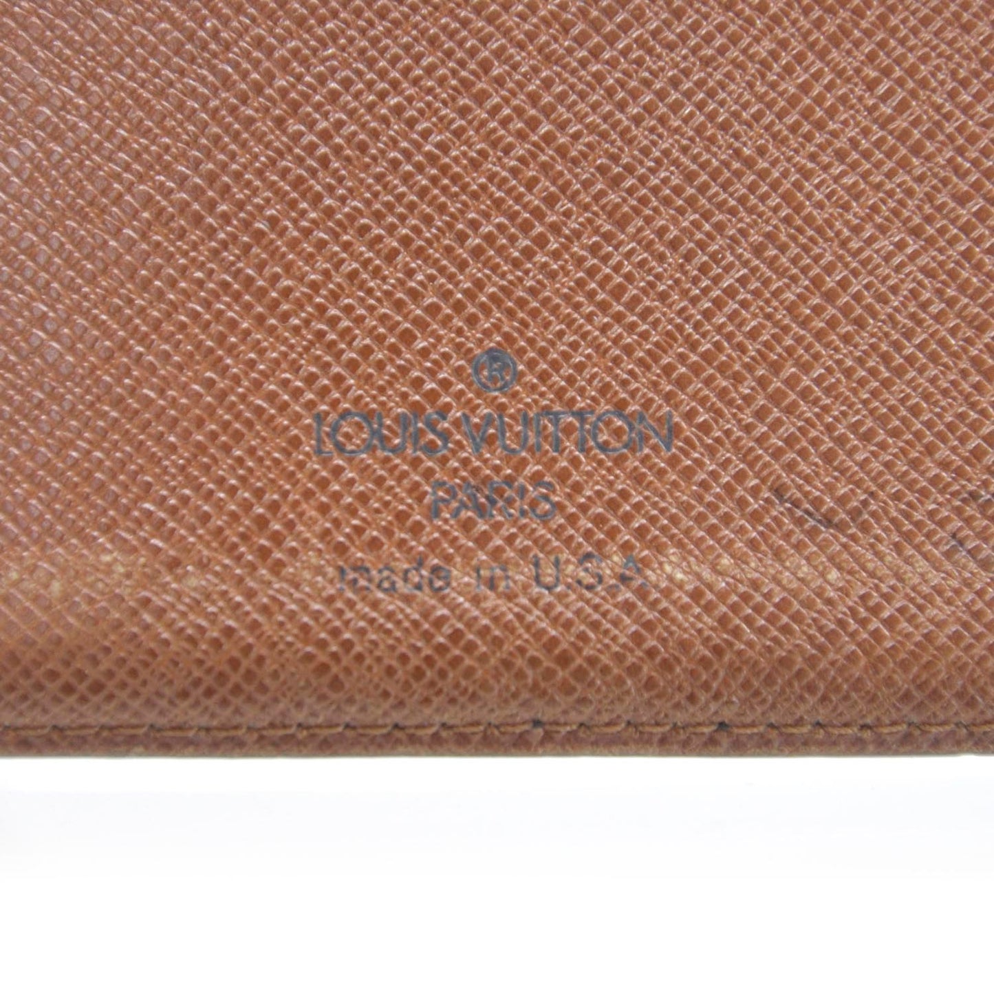 Monogram Checkbook Holder Wallet Cover