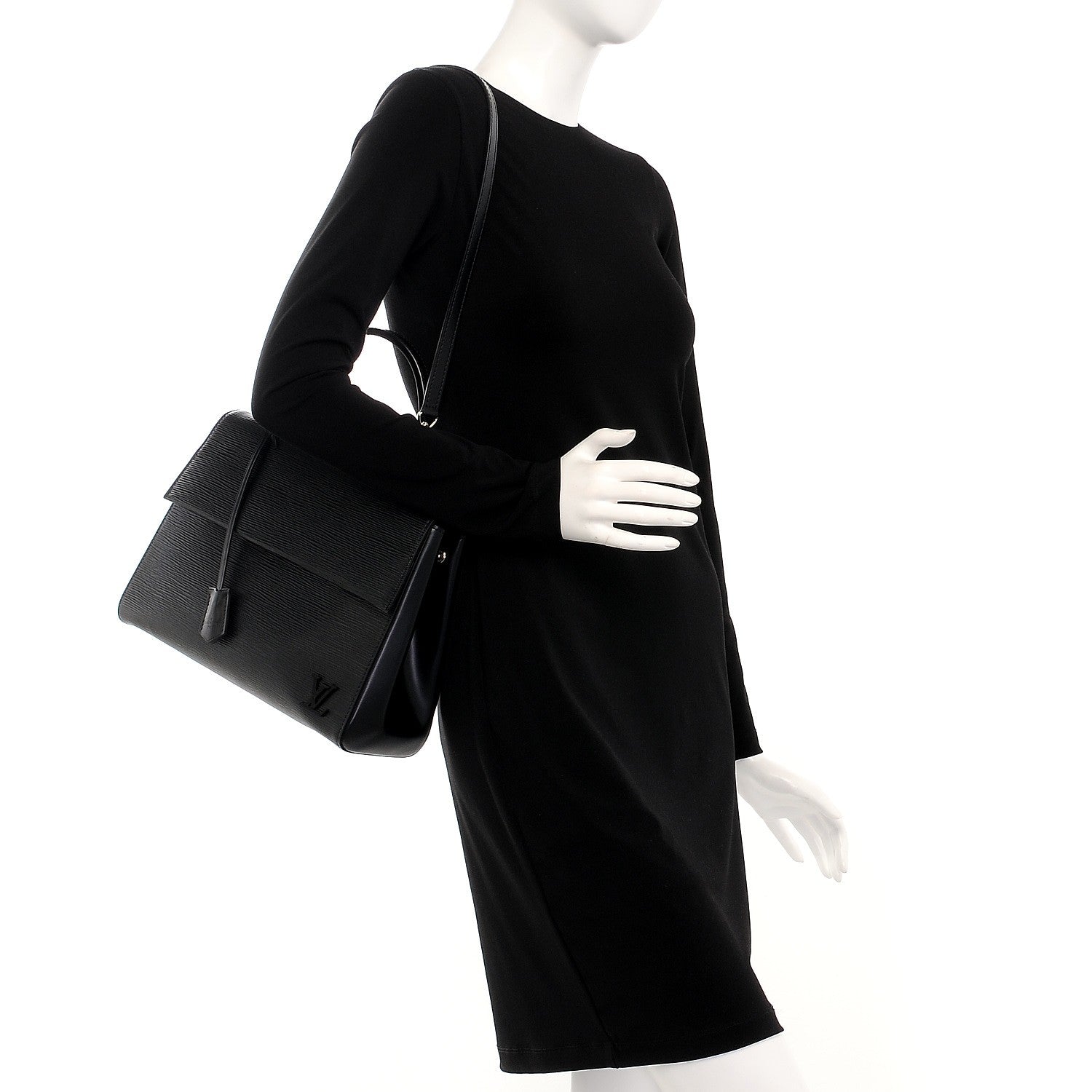 Louis Vuitton Epi Cluny MM Black 2 of 8