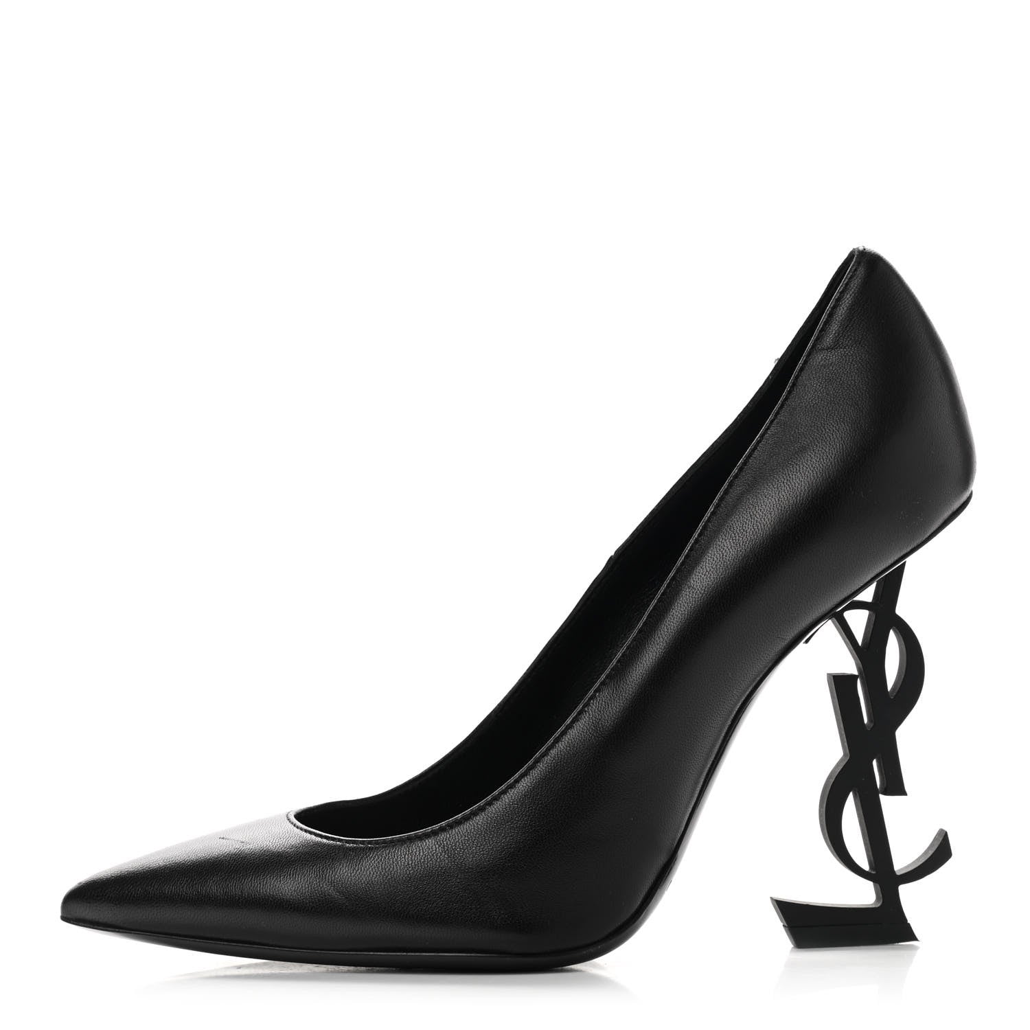 Saint Laurent Calfskin Opyum 110 Pumps 36 Black 1 of 10
