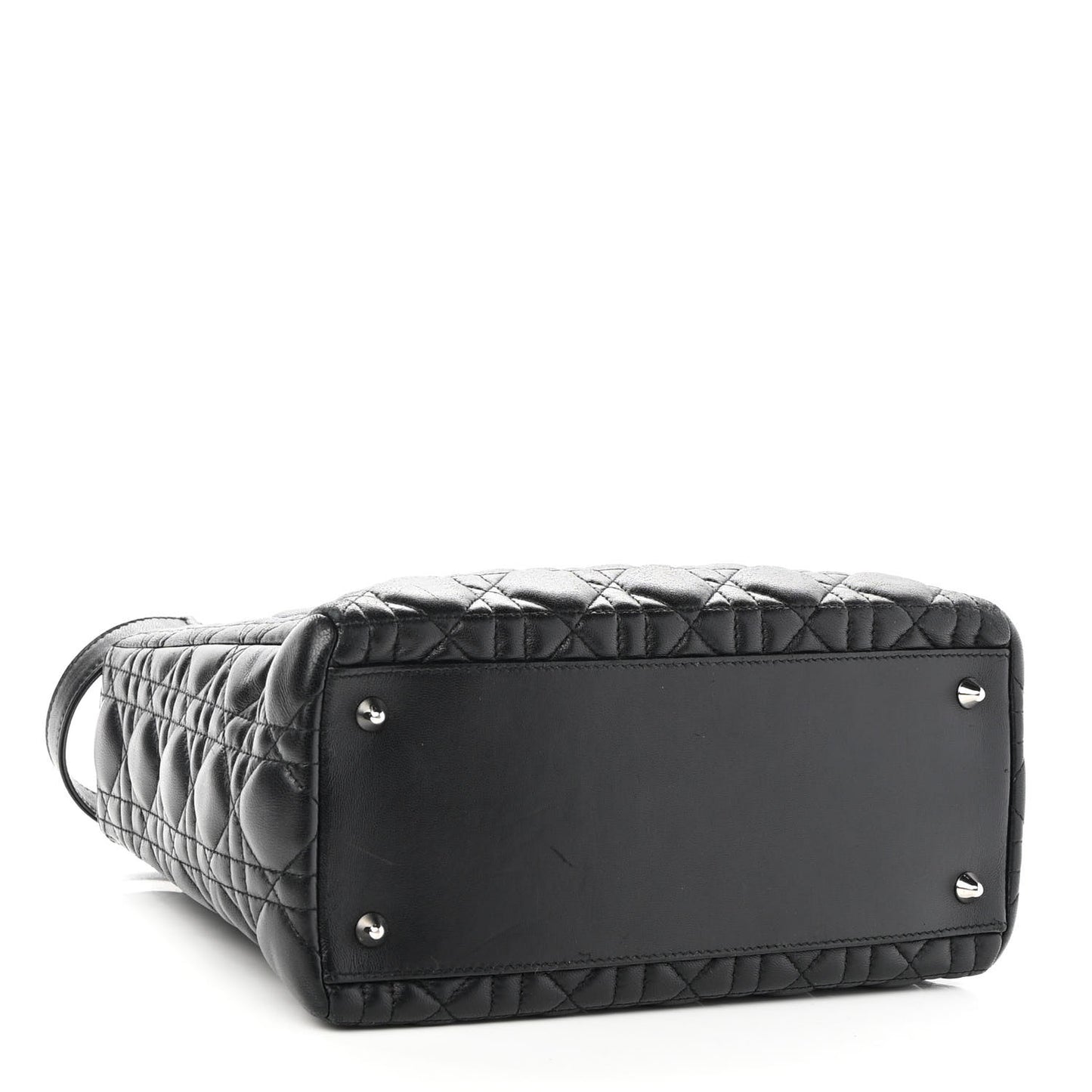 Lambskin Cannage Medium Lady Dior Black