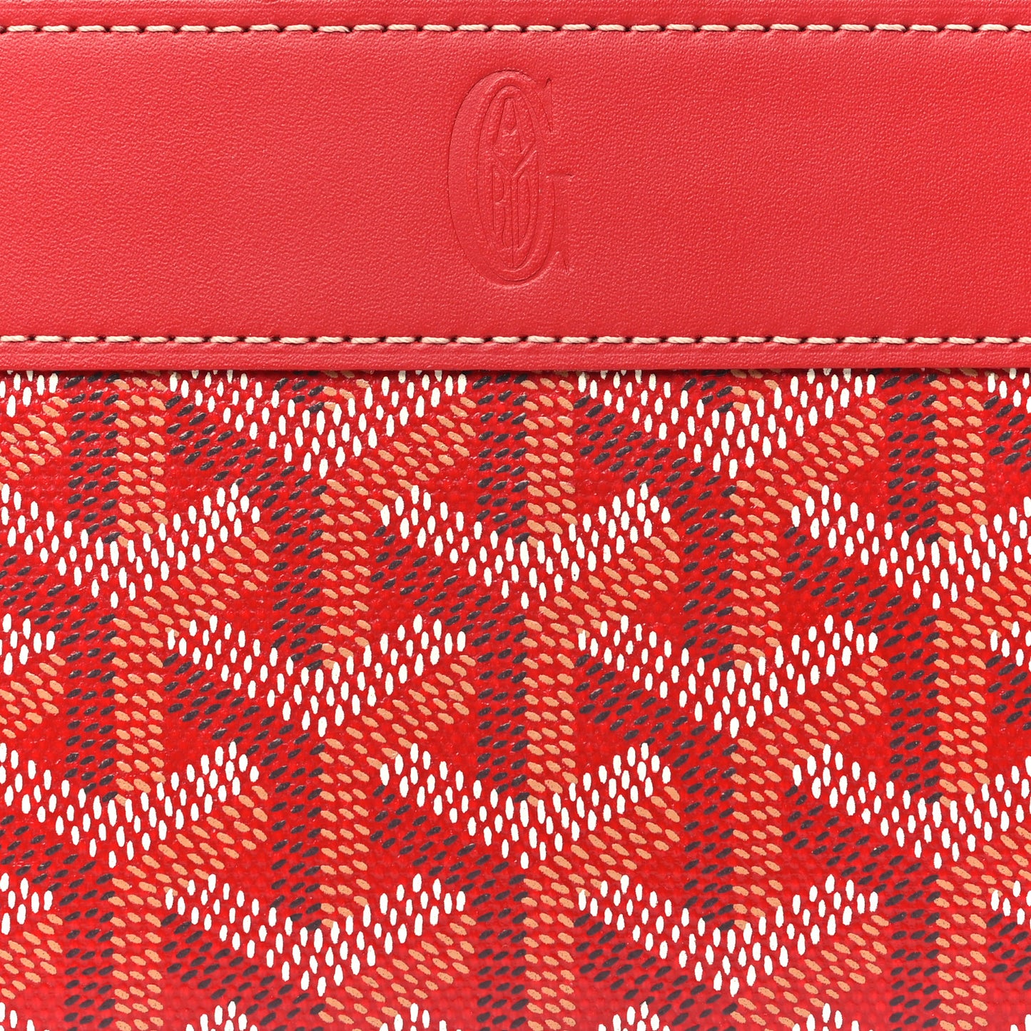 Goyardine Matignon Zip Around GM Wallet Red