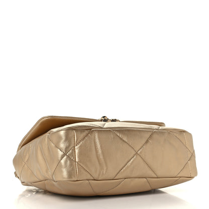 Chanel Metallic Lambskin Quilted Medium Chanel 19 Flap Gold 4 of 11
