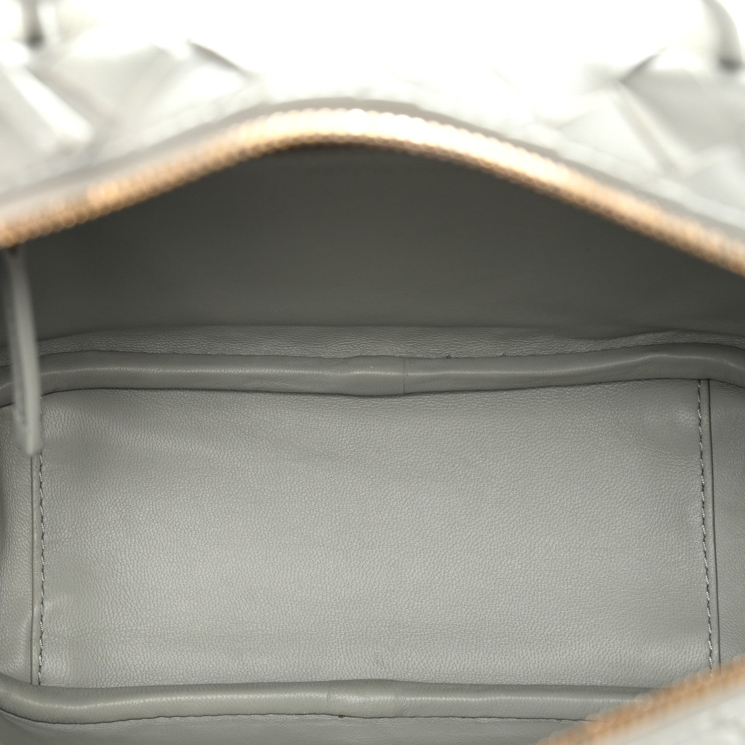Bottega Veneta Lambskin Intrecciato Small Getaway Agate Grey 5 of 10