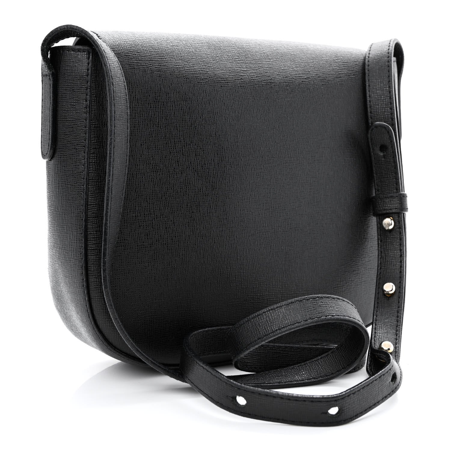 Mansur Gavriel Calfskin Flap Crossbody Bag Black 2 of 19