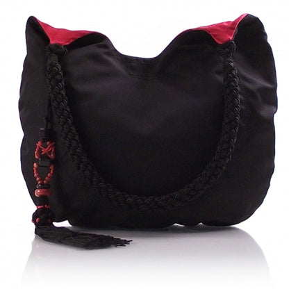 Prada Nylon Beaded Tassel Satchel Shoulder Bag 1 of 10