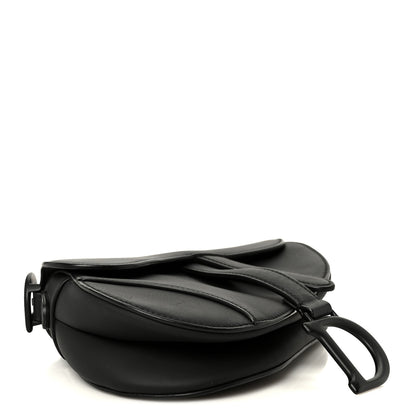 Christian Dior Ultra Matte Calfskin Mini Saddle Bag Black 4 of 10