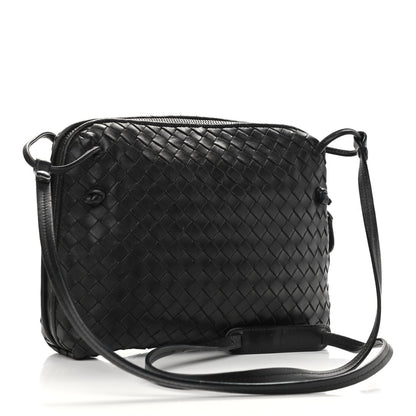 Bottega Veneta Nappa Intrecciato Nodini Crossbody Messenger Black 3 of 11