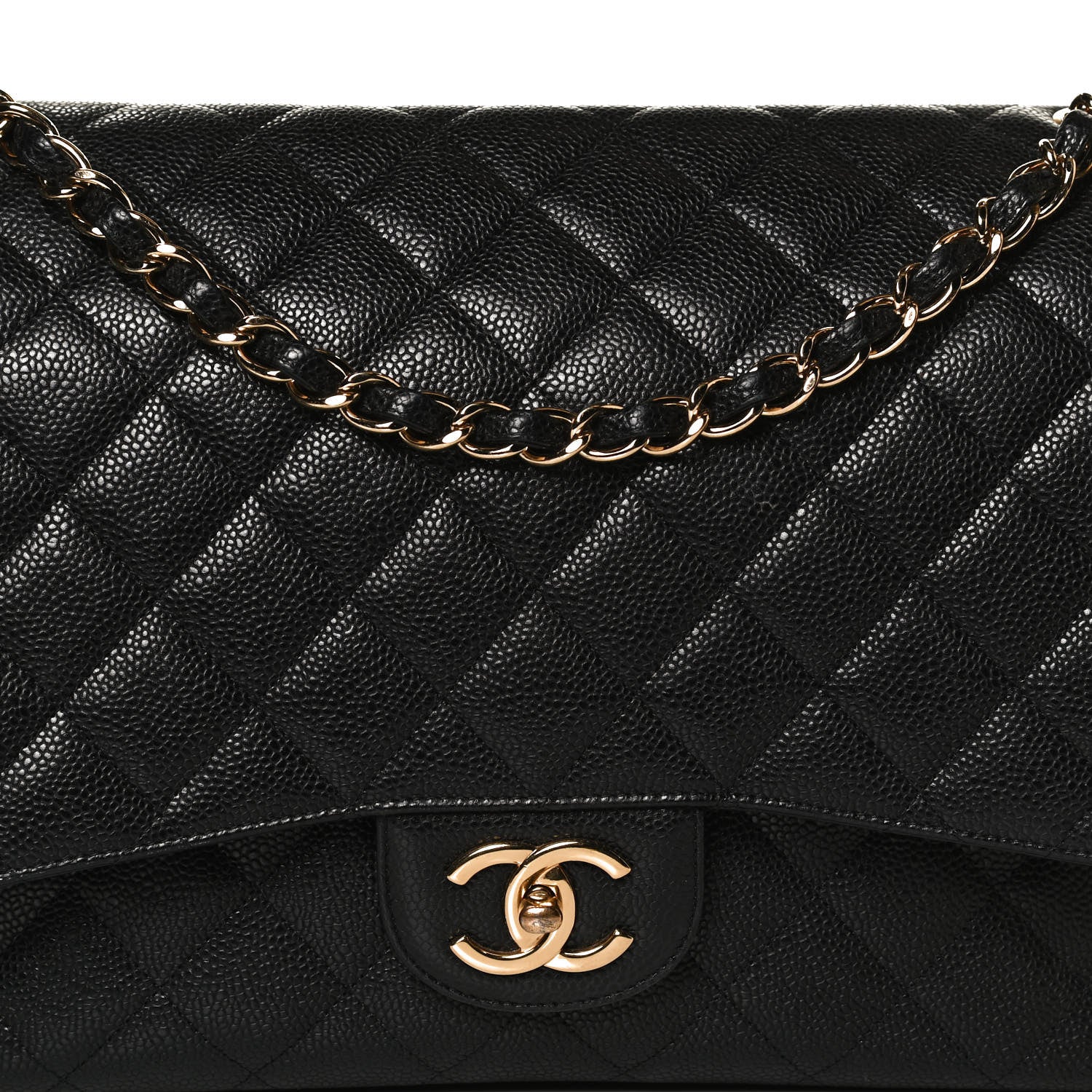 Chanel Caviar Quilted Maxi Double Flap Black 8 of 13
