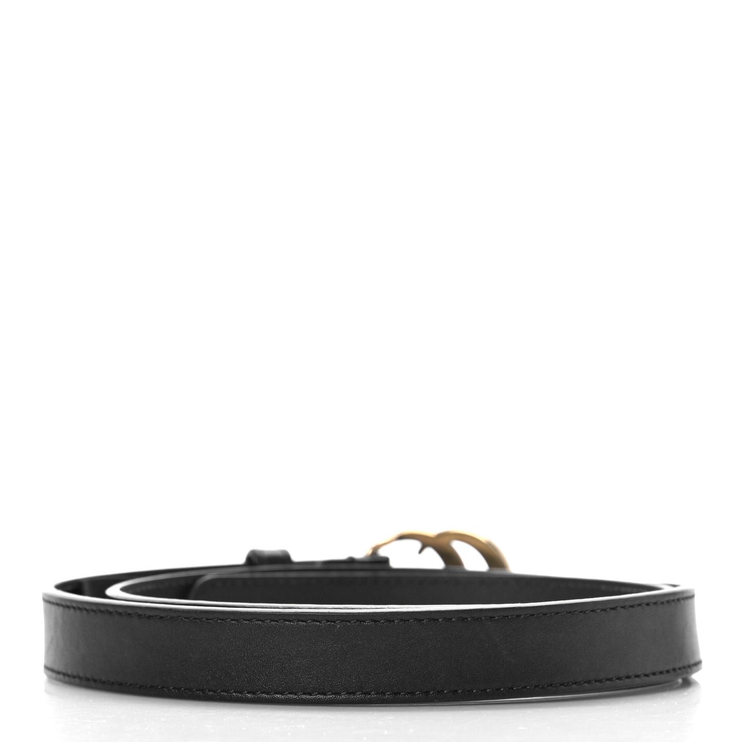 Calfskin Double G 20mm Belt 80 32 Black